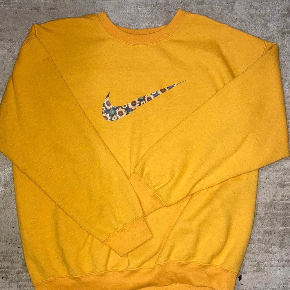 Custom Nike sunflower sweatshirt